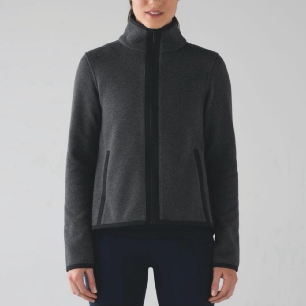 Lululemon it’s fleecing cold full zip jacket, size 10